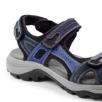 Minfot Sandhamn Sandaler Dam Nubuck Ocean Blue