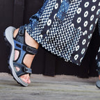 Minfot Sandhamn Sandaler Dam Nubuck Ocean Blue