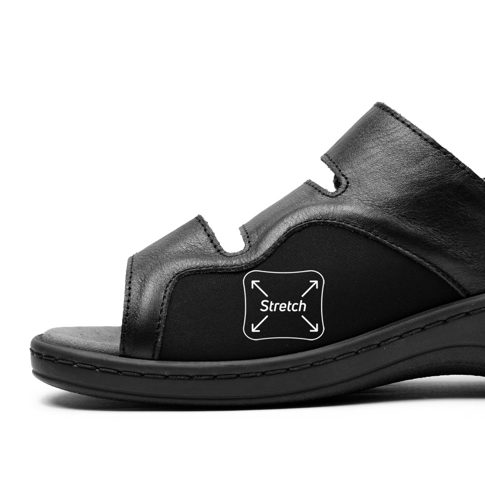 Produktbild 3 - Minfot Sandaler Hallux Valgus Dahlia Hälrem Svart
