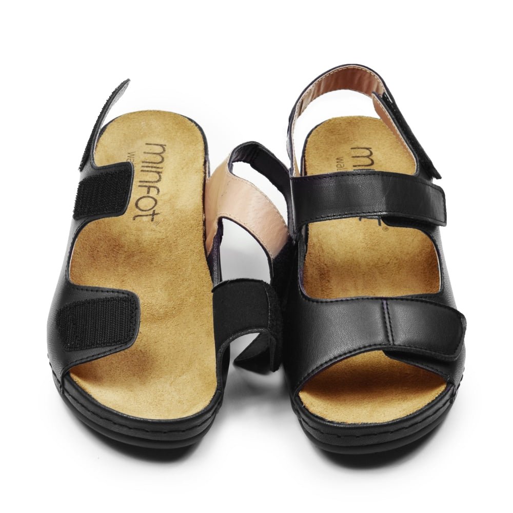 Minfot Sandaler Stretch Iris Hälrem Svart