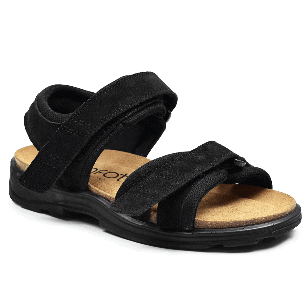 Minfot Sandaler Flex Svart Mocka