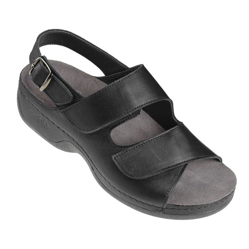 Embla Hälsoskor Sandaler Mimmi Svart ergoflex/hälrem