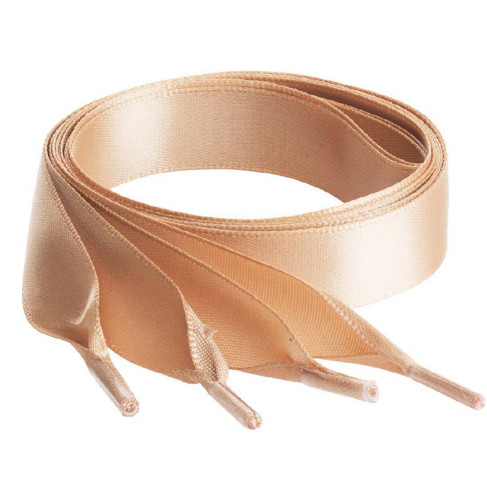 Springyard Skosnören Satin Champagne