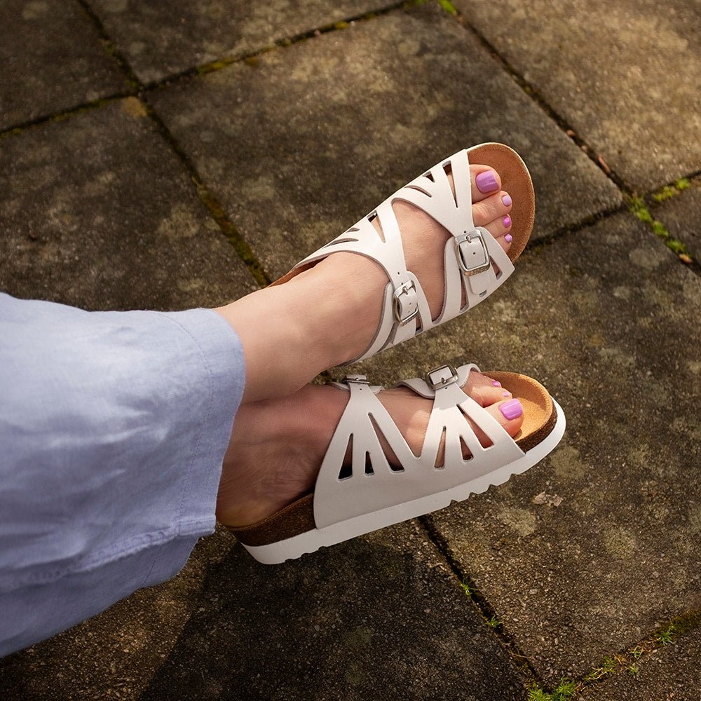 Scholl Sandaler Bioprint Ystad Dam Off-white