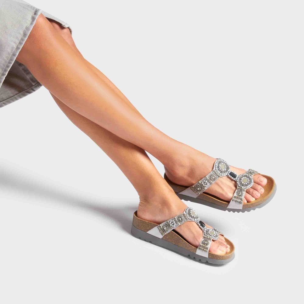 Produktbild 2 - Scholl Sandaler Dam Bioprint Bogota Silver