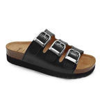 Scholl Sandaler Rio Bioprint AD Dam Nero Svart