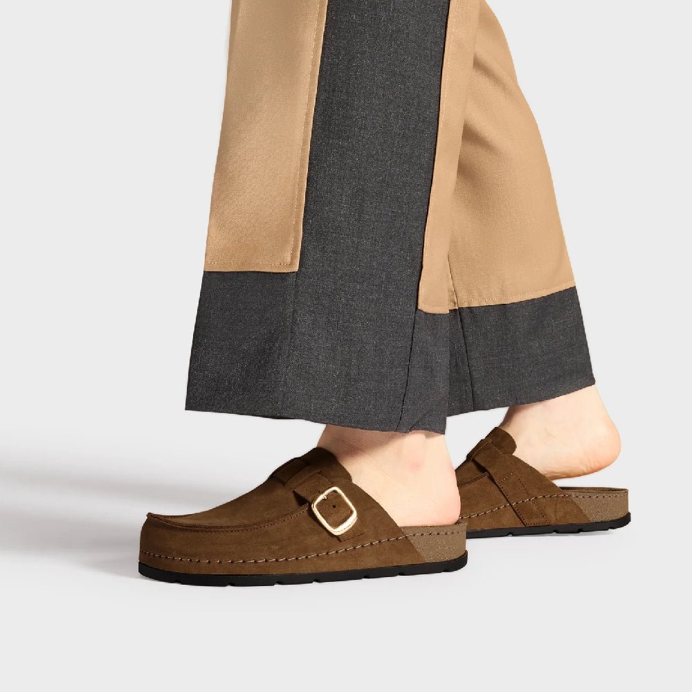 Scholl Tofflor Bora Moccasin Dam Mocka Brun