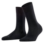 Falke Sensitive London Strumpor Bomull Dam Svart 1-pack