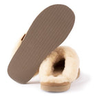 Shepherd Jessica Fårskinnstofflor Chestnut Brun