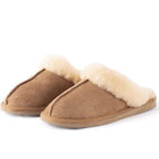 Shepherd Jessica Fårskinnstofflor Chestnut Brun