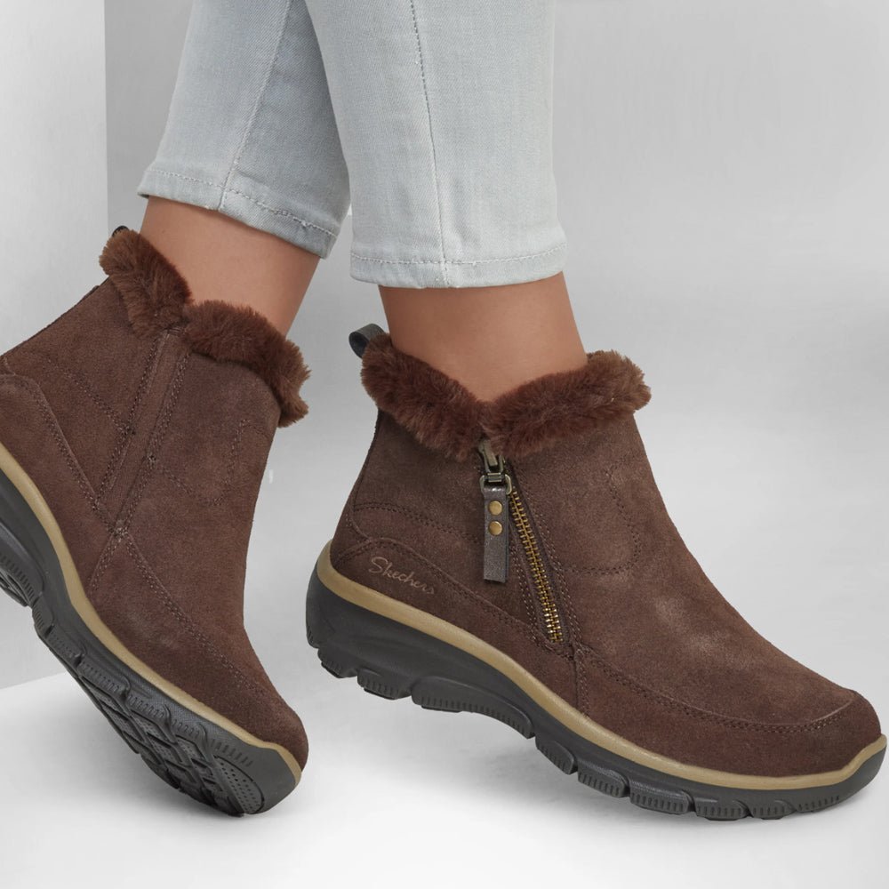 Produktbild 2 - Skechers Womens Boots Relaxed Fit Cool Zip Chocolate