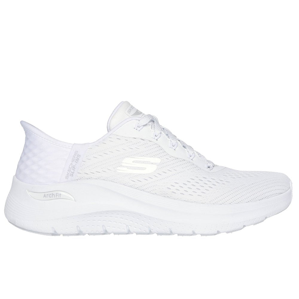Skechers Womens Arch Fit 2.0 Slip-Ins White