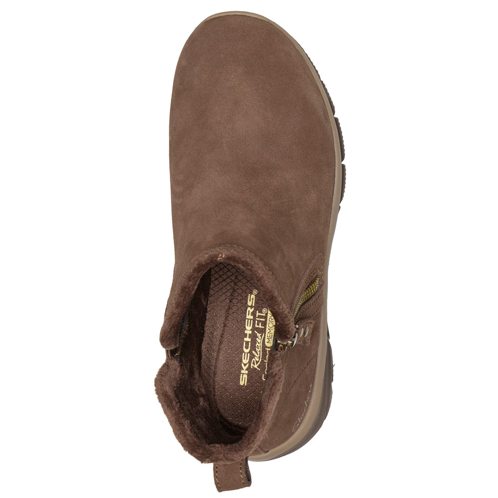 Skechers Easy Going Boots Zip Dam Brun