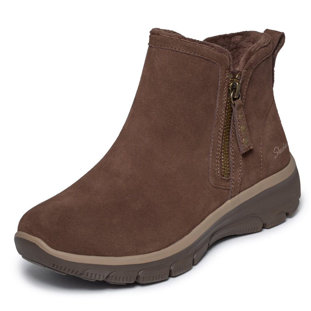 Skechers Easy Going Boots Zip Dam Brun