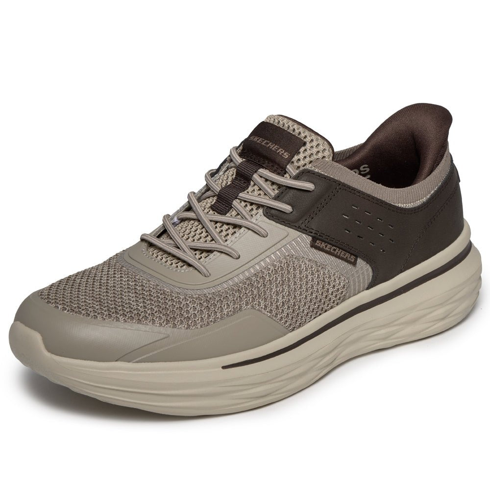 Produktbild 2 - Skechers Mens Sneakers Slip-Ins Nevarro Tavo Brown