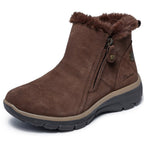 Skechers Easy Going Boots Zip Dam Vattentäta Brun