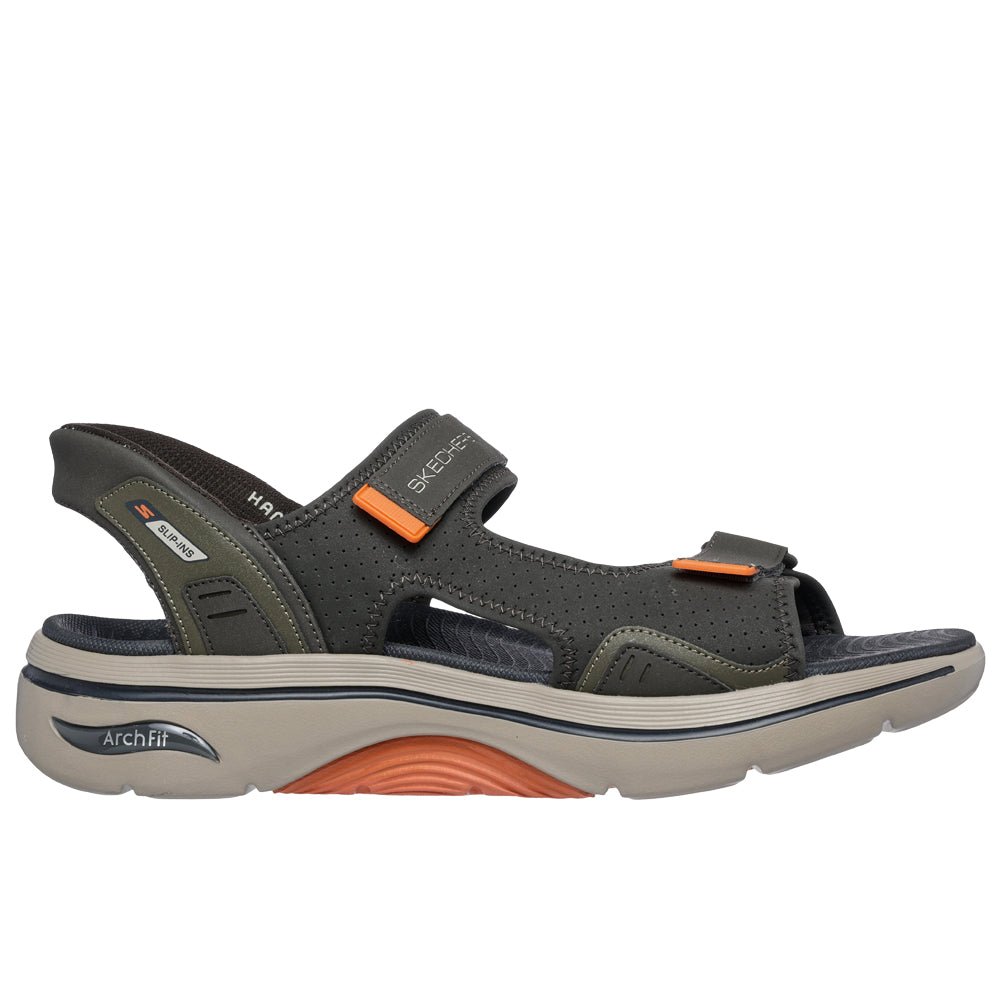 Skechers Sandaler Go Walk Slip-Ins Arch Fit 2.0 Herr Olive