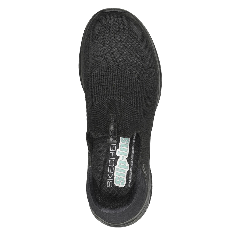 Skechers Womens Ultra Flex 3.0 Slip-Ins Total Black