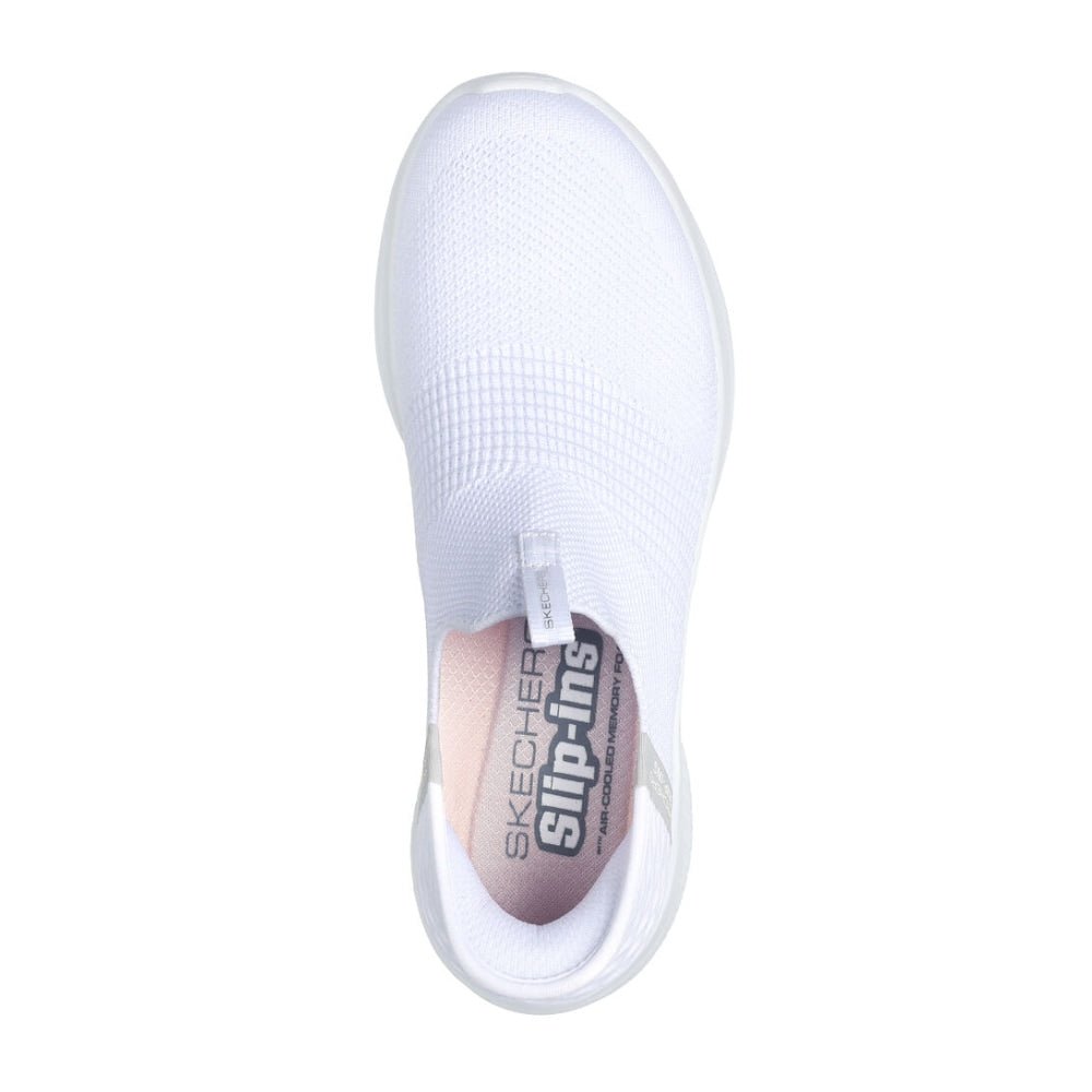 Skechers Womens Ultra Flex 3.0 Slip-Ins White
