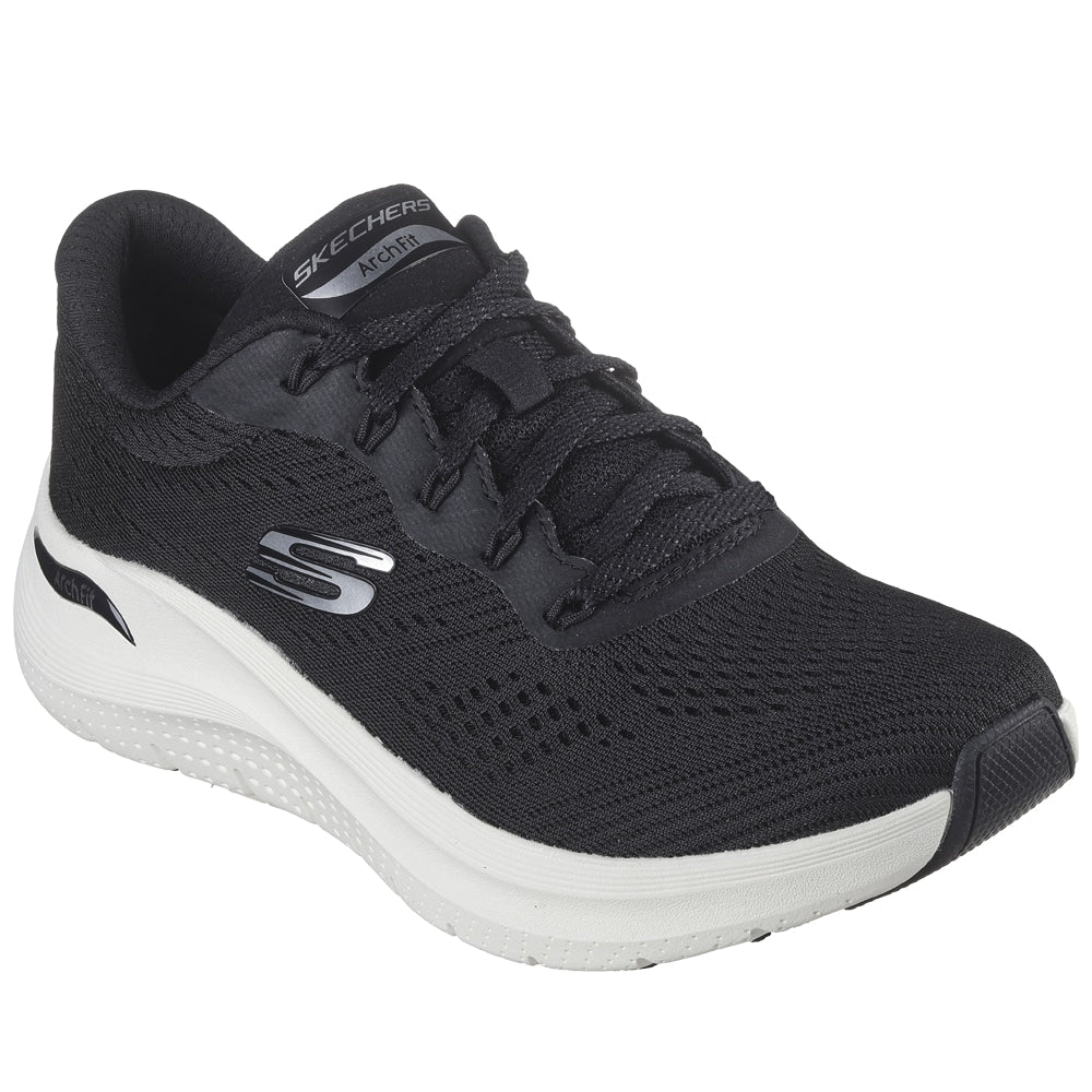 RESALE Skechers Womens Arch Fit 2.0 Big League Black White