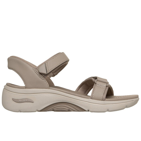 RESALE Skechers Go Walk Sandaler Dam Arch Fit 2.0 Slip-Ins Taupe