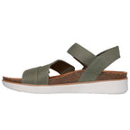 Skechers Lifted Comfort Sandaler Dam Olive