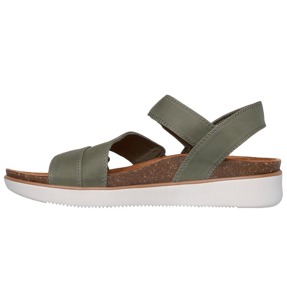 Skechers Lifted Comfort Sandaler Dam Olive