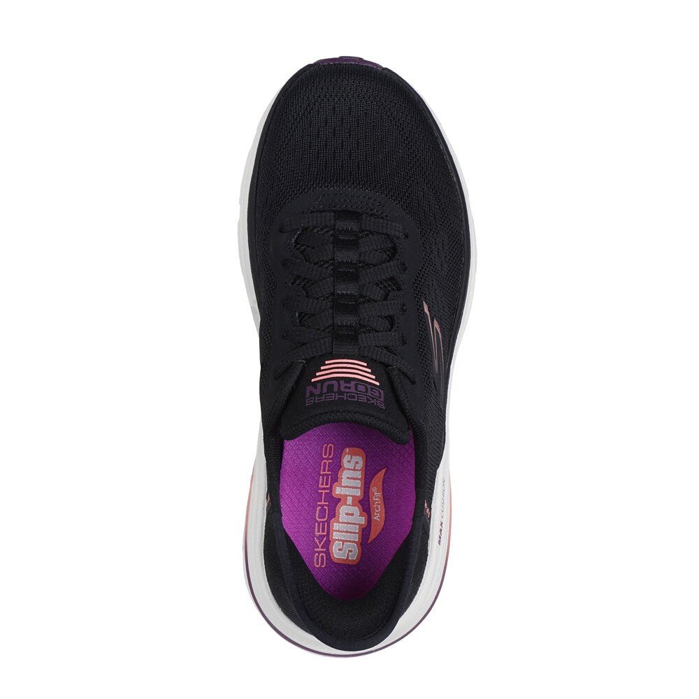 Skechers Womens Max Cushioning Arch Fit Slip-Ins Black Pink