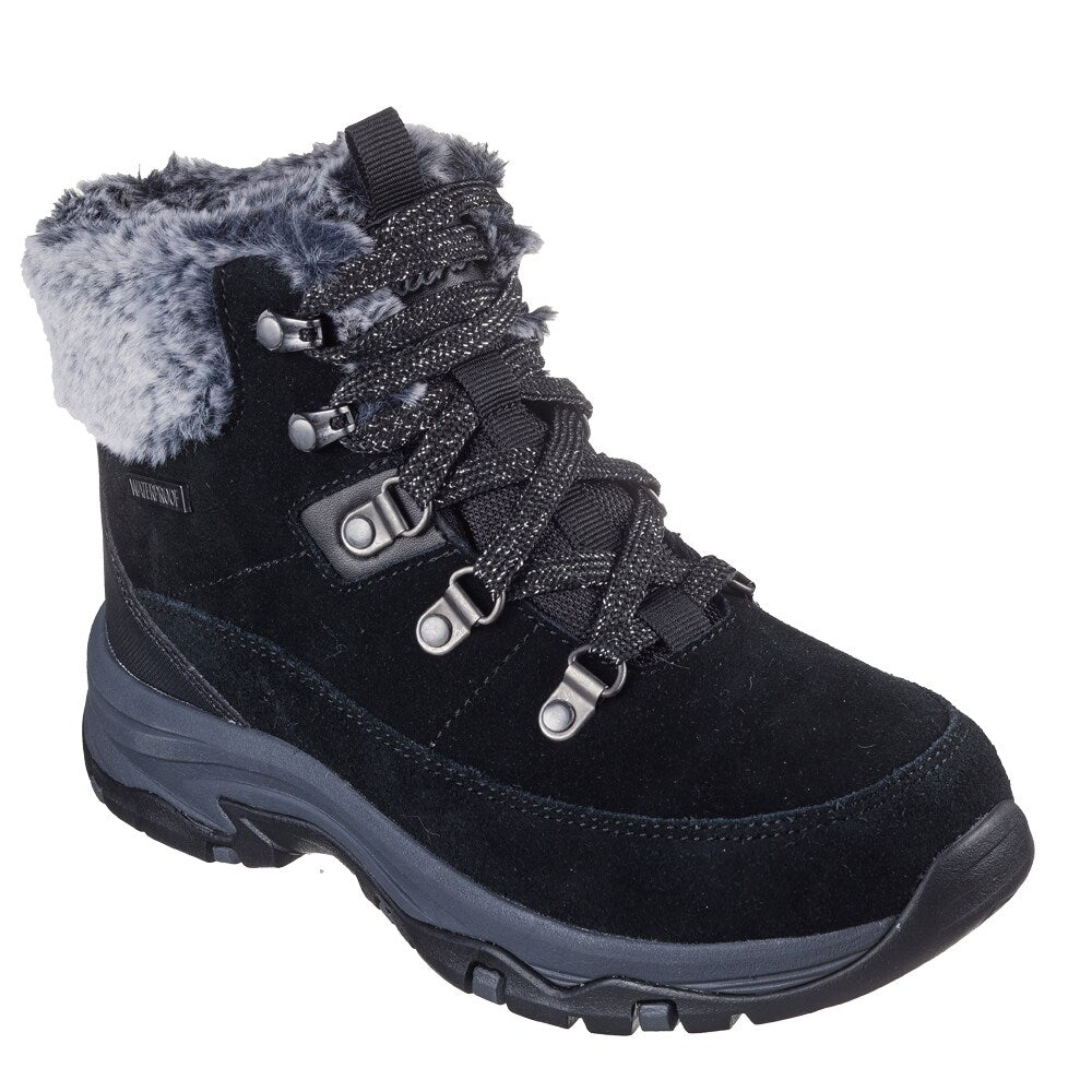 Skechers Womens Trego Boots Waterproof Black