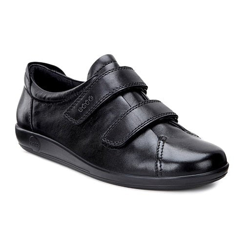 ECCO Soft 2.0 Skor Dam Black Feather with Black Sole