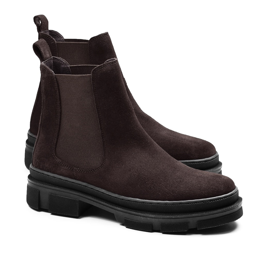 Produktbild 7 - Minfot Chelsea Boots Oslo Mocka Mörkbrun