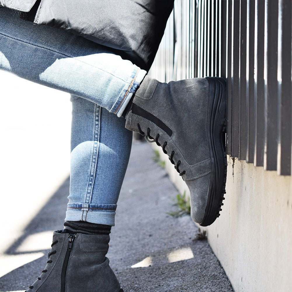 Minfot Kängor Nora Dam Mocka Antracitgrå