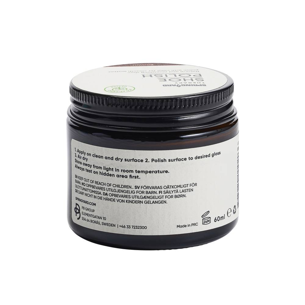 Springyard Shoe Polish Skokräm Läder Brun