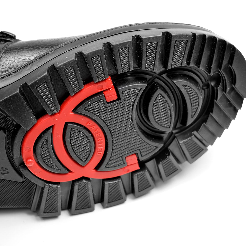 Minfot Dubbskor Kalix Skinn Ull Svart