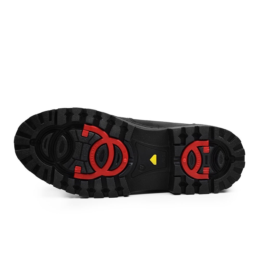 Minfot Dubbskor Haga Skinn Ull Svart