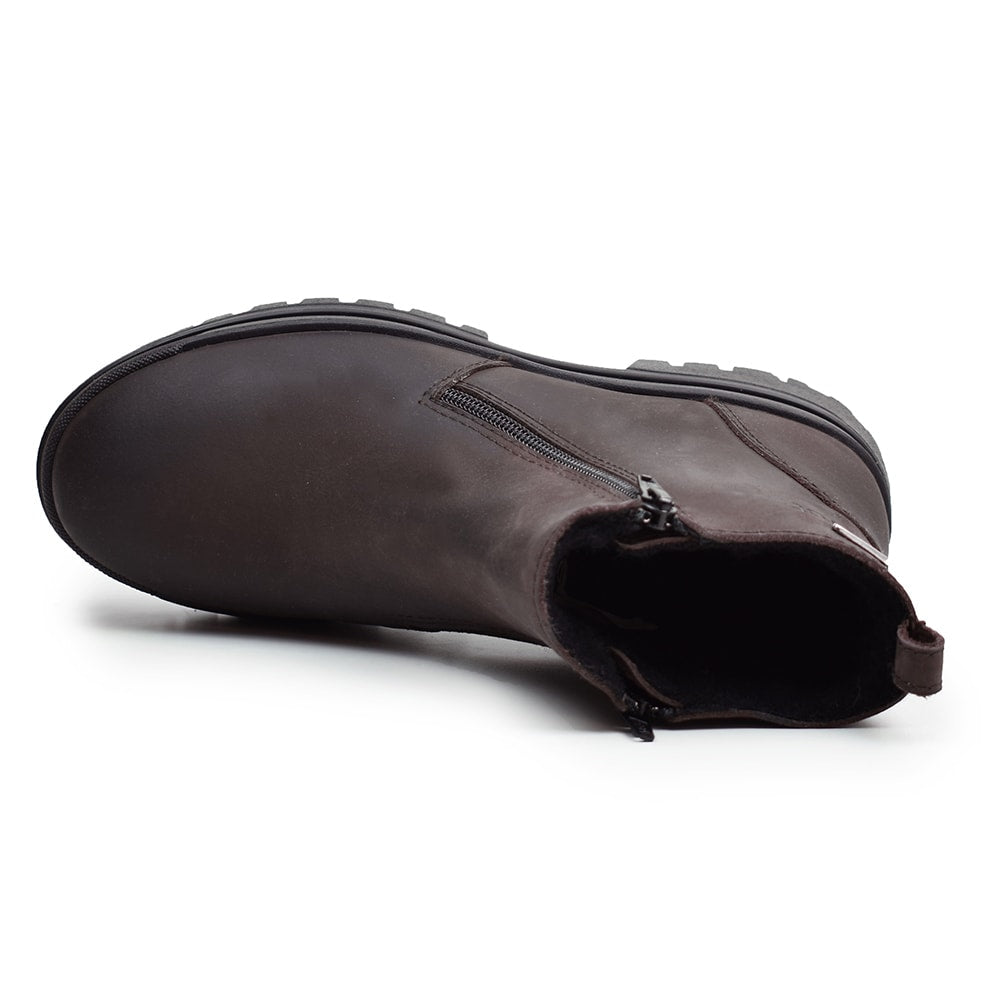 Minfot Dubbskor Haga Skinn Ull Brun