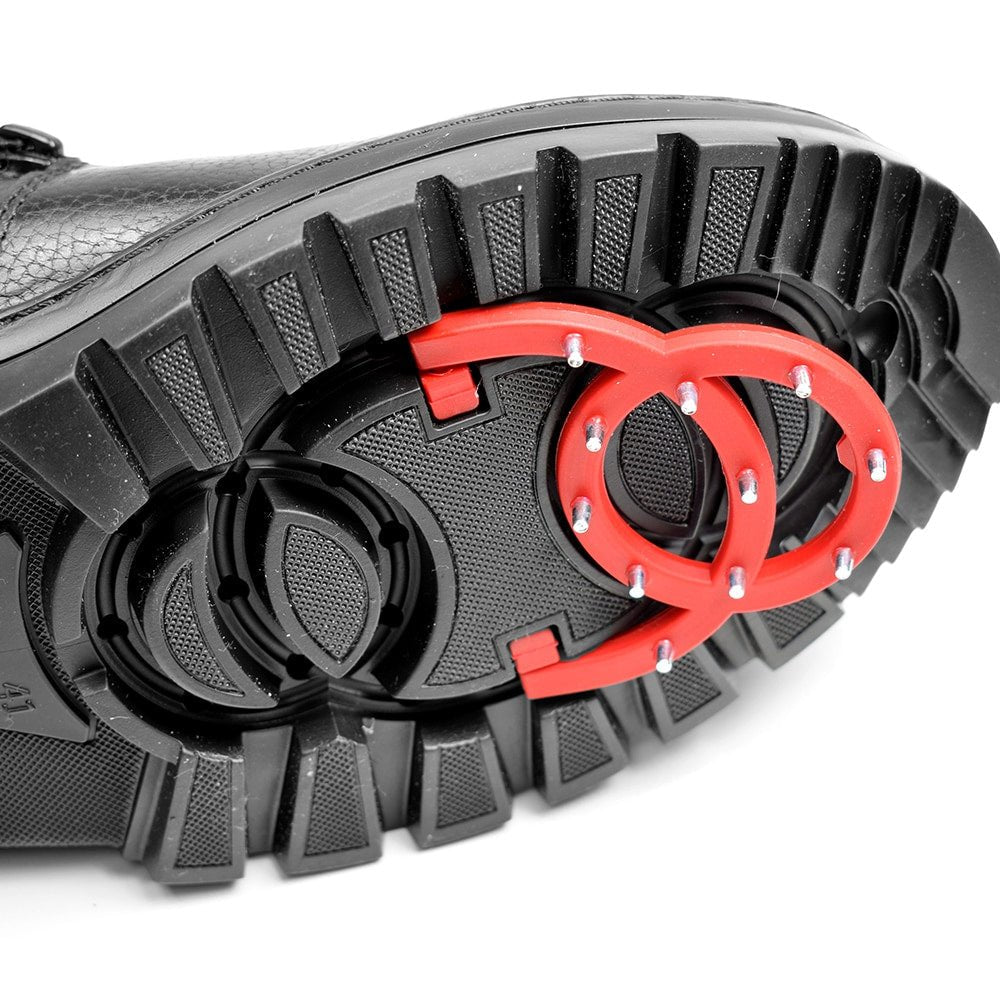 Minfot Dubbskor Kalix Skinn Ull Svart