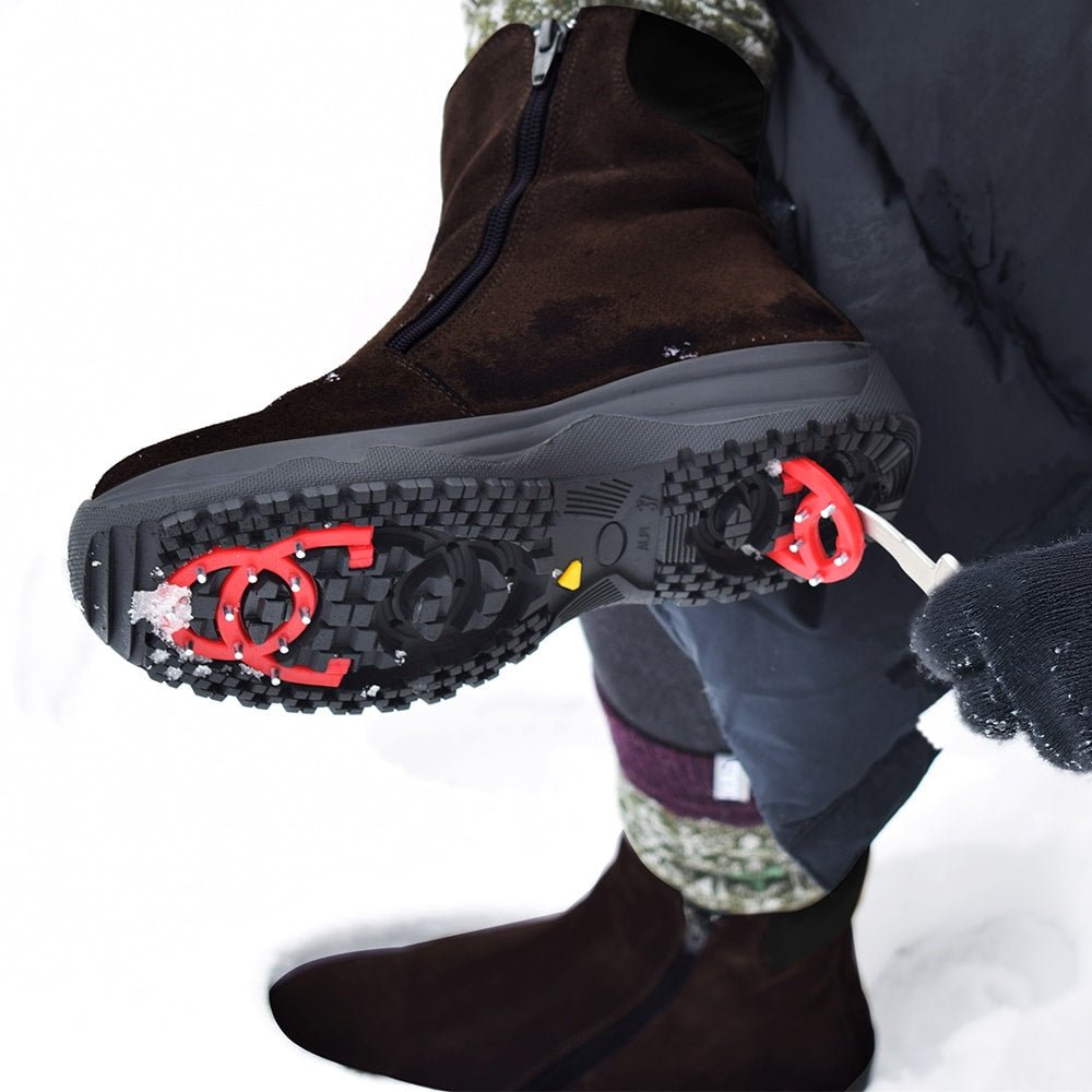 Minfot Dubbskor Boden Mocka Ull Brun