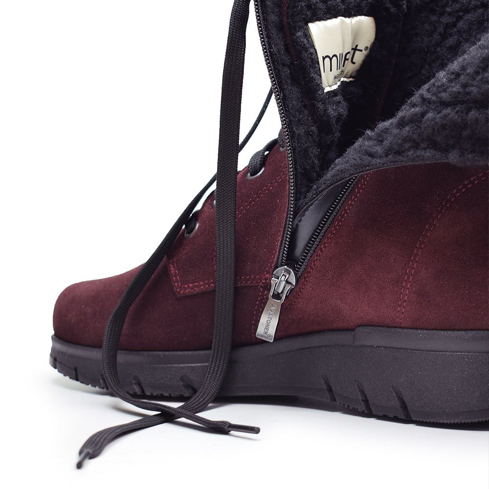 Produktbild 11 - Minfot Aaltonen Vinterkängor Grip+ Zip Kiitos Mocka Ull Bordeaux