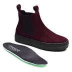 Minfot Chelsea Boots Visby Mocka Bordeaux