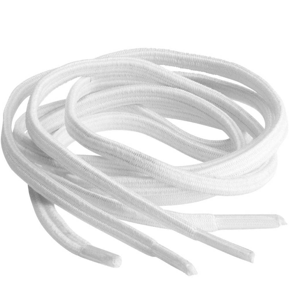 Springyard Skosnören Flat Elastic White