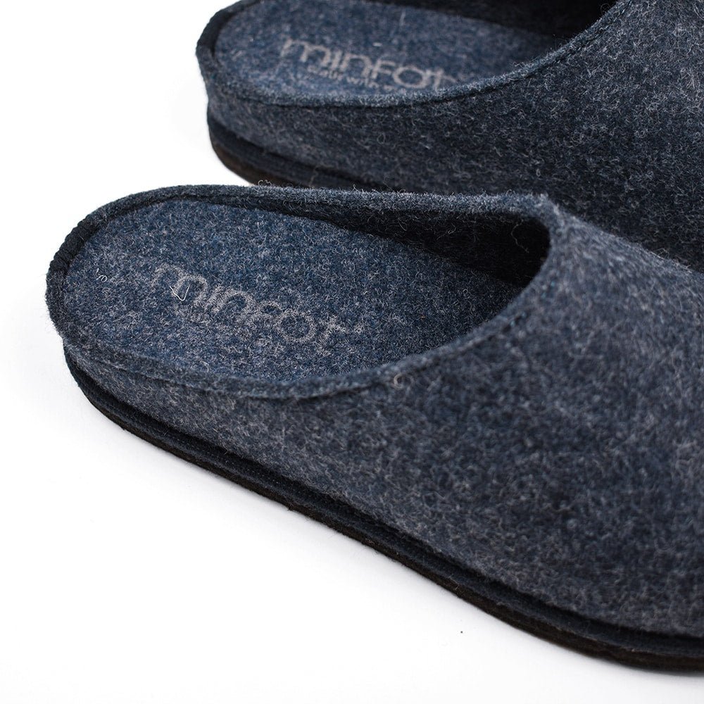 Minfot Tofflor Slip-on Viken Ull Navy