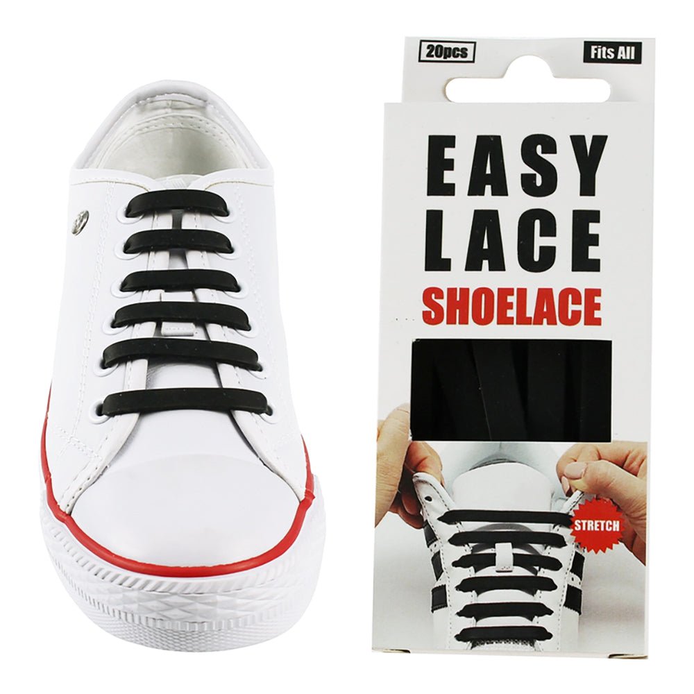 Easy Lace Elastiska Skosnören Svart
