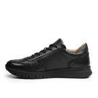 Minfot Max Comfort Sneakers Zip Skinn Svart