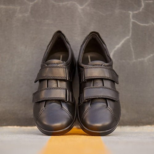 ECCO Soft 2.0 Skor Dam Black Feather with Black Sole