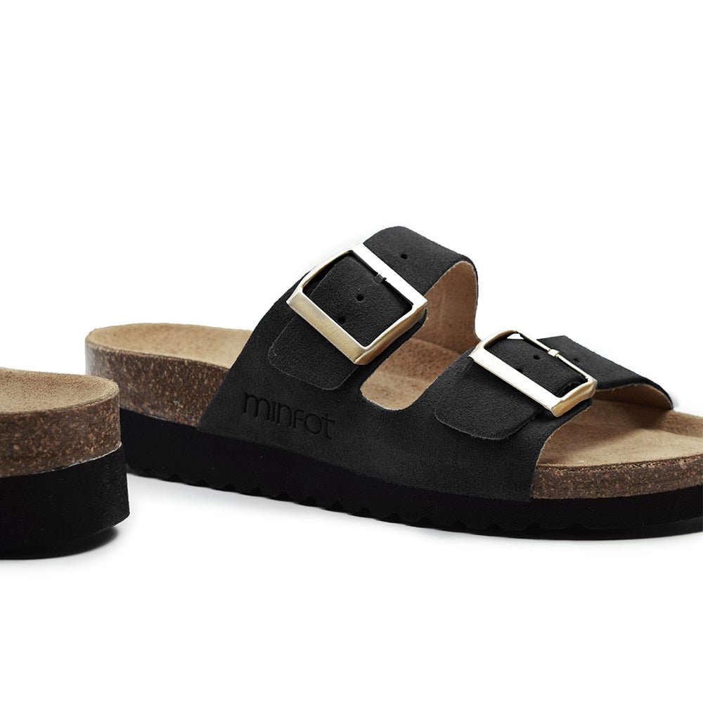 Produktbild 7 - Minfot Sandaler Mjuk Bio Moa Mocka Svart