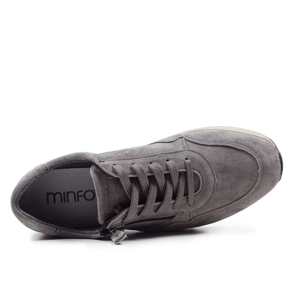 Minfot Cloe Sneaker Dragkedja Mocka Taupe
