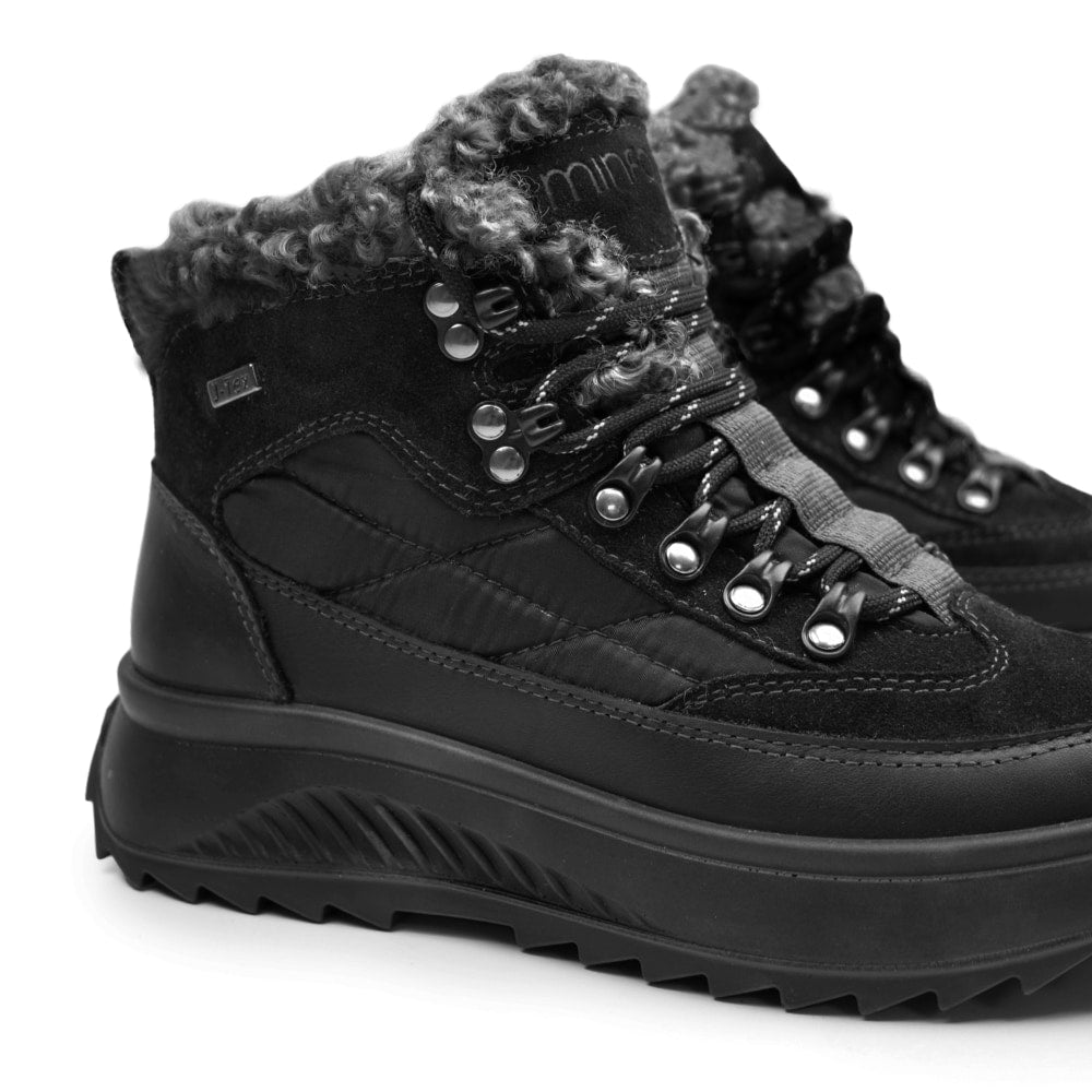 Minfot Frost Varma Vinterkängor med J-TEX Svart
