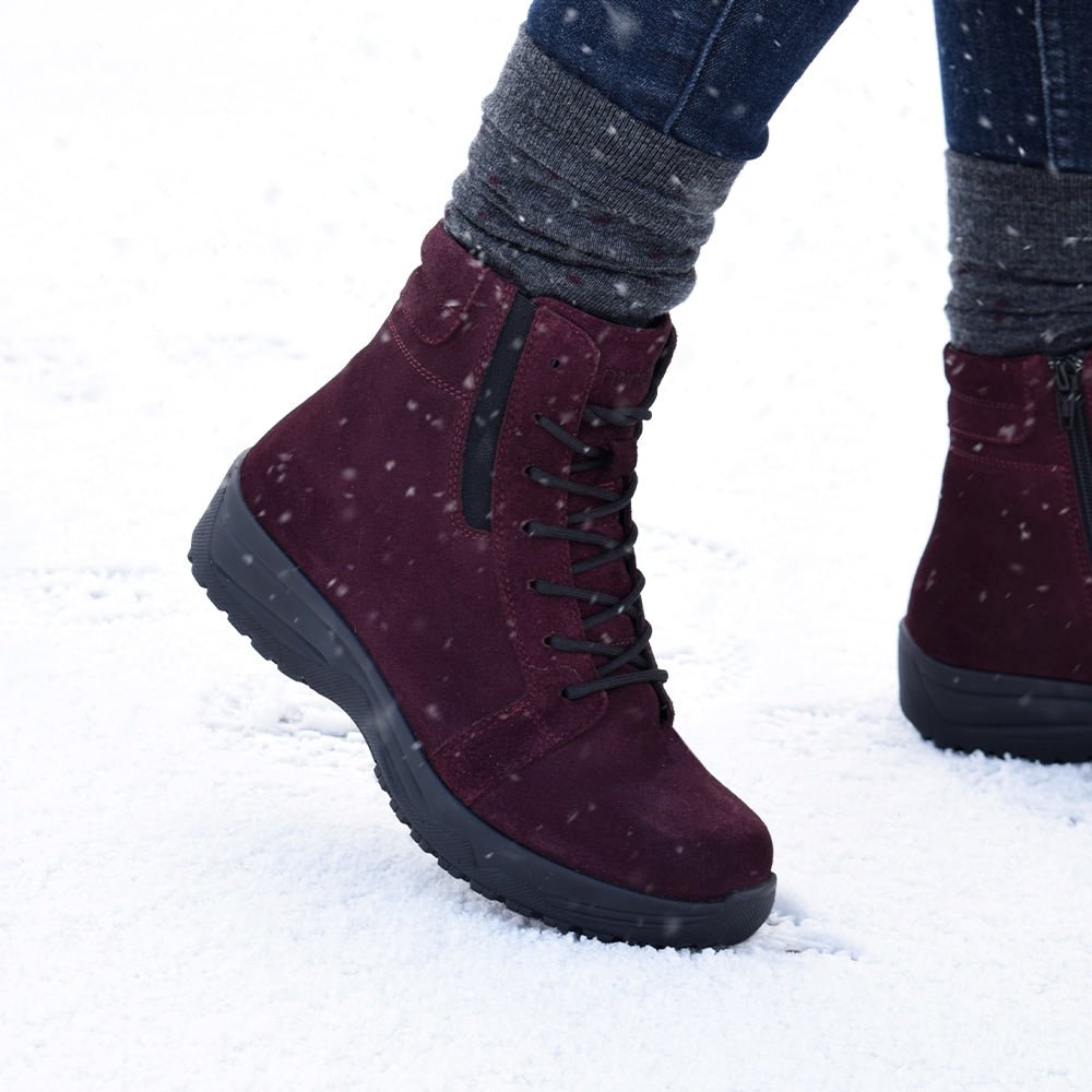 Produktbild 12 - Minfot Dubbskor Lima Mocka Ull Bordeaux