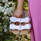 Minfot Softstep Sandaler Dam Biosandal 2-remmar Vit